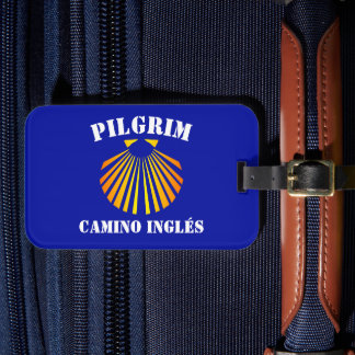 Camino Inglésの巡礼者 ラゲッジタグ