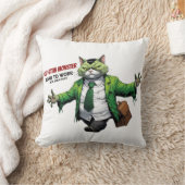 Camino monstruoso al trabajo – Gato Frankenstein クッション (ブランケット)