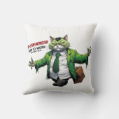 Camino monstruoso al trabajo – Gato Frankenstein クッション (裏面)