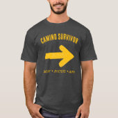 Camino Surviver Tシャツ – Buen Camino Gift (正面)