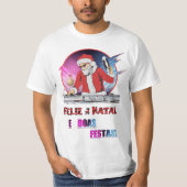 Camisa branca Papai Noel DJ Tシャツ (正面)