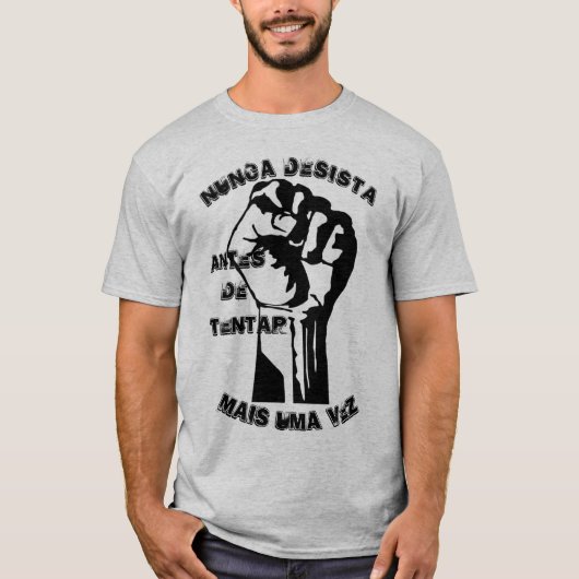 Camisa com frase evangélica tシャツ (正面)