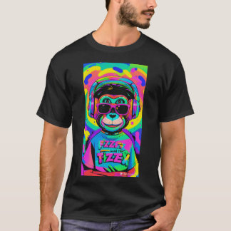 Camisa descolada macaco tシャツ