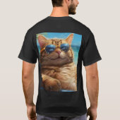 Camisa estampa gato costas Company Edu Tシャツ (裏面)