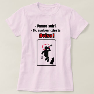 Camisa feminina Qualquer coisa te aviso! Tシャツ