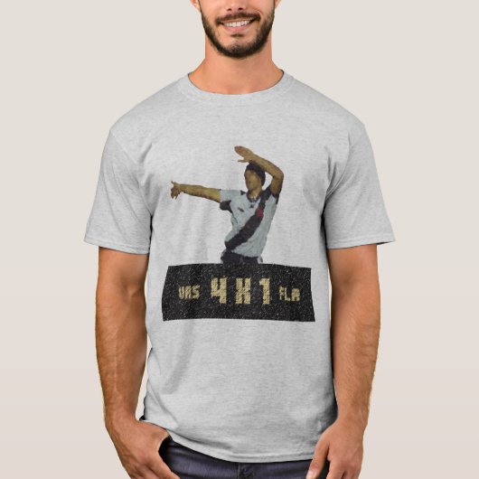 Camisa Futebol Edmundo Vasco x Flamengo 1997 4x1 Tシャツ (正面)