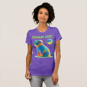 Camisa Happy dog, Patas dadas Tシャツ (正面フル)