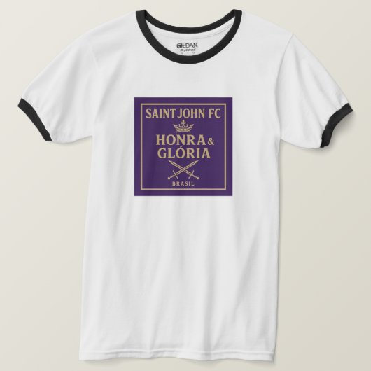 Camisa Honra & Glória Saint John FC. Tシャツ (デザイン正面)