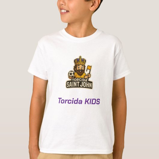 Camisa Infantil Torcida Kids Saint John FC. Tシャツ (正面)