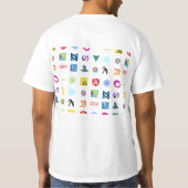 Camisa JavaScript e suas Bibliotecas Tシャツ (裏面)