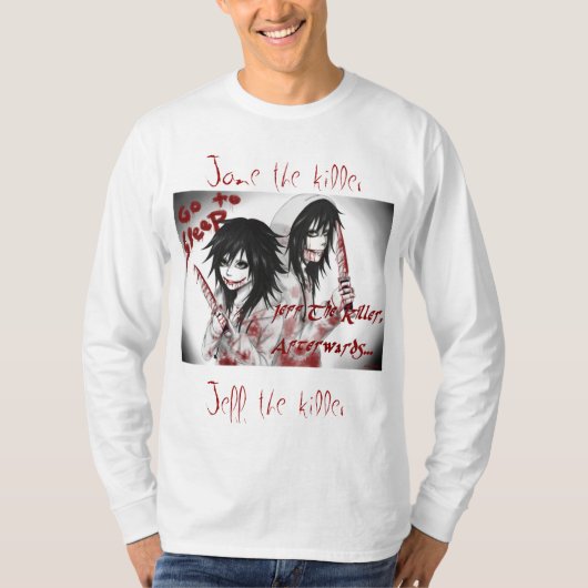 Camisa Manga Larga De Jeff The Killer Tシャツ (正面)