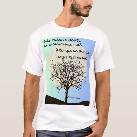 Camisa masculina básica tシャツ (正面)