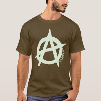 Camisa masculina de anarquismo tシャツ