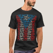 Camisa negra con los pueblos de PR Tシャツ (正面)