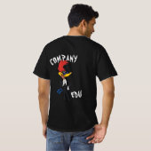 Camisa preta pica pau - Company Edu Tシャツ (裏面フル)