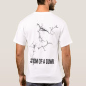 Camisa Unissex System of a Down - Toxicity Tシャツ (裏面)