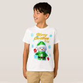 camisas blancas para niños navidad 2025 tシャツ (正面フル)