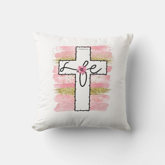 Camisas cristianas fe クッション (正面)