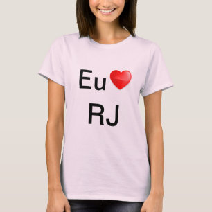 CamisetaのEU amoリオデジャネイロ Tシャツ