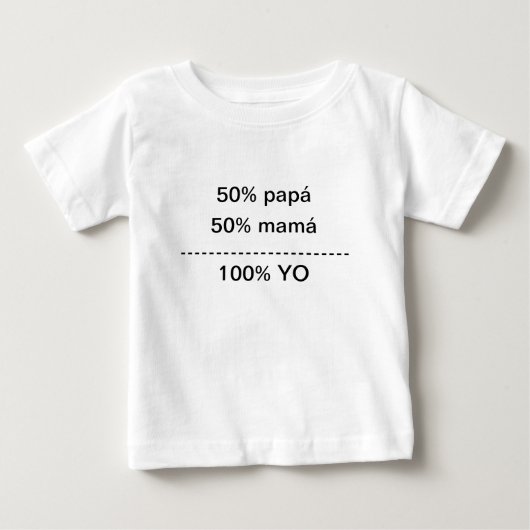 Camiseta 100% yo ベビーTシャツ (正面)