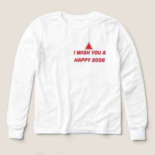 "Camiseta Adolescente Feliz Año Nuevo 2026  (デザイン正面)