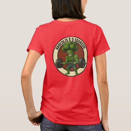 Camiseta Adulto Brócolis é o Segredo - Back Tシャツ (裏面)
