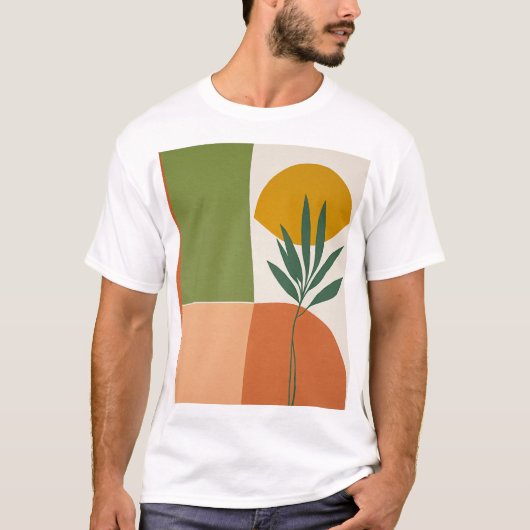 camiseta adulto planta boho tシャツ (正面)