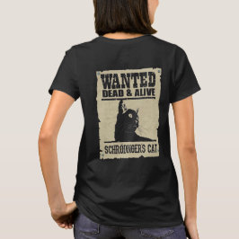 Camiseta Adulto Schrodinger's Cat - Dark - Back Tシャツ