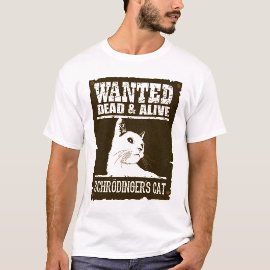 Camiseta Adulto Schrodinger's Cat - Light - Front Tシャツ (正面)