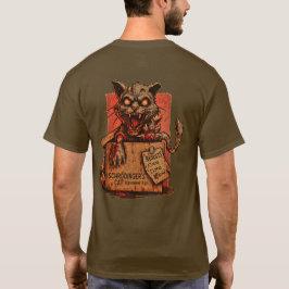 Camiseta Adulto Schrodinger's Zombie Cat - Back Tシャツ
