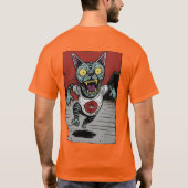 Camiseta Adulto Zombie Runner Cat - Back Tシャツ (裏面)