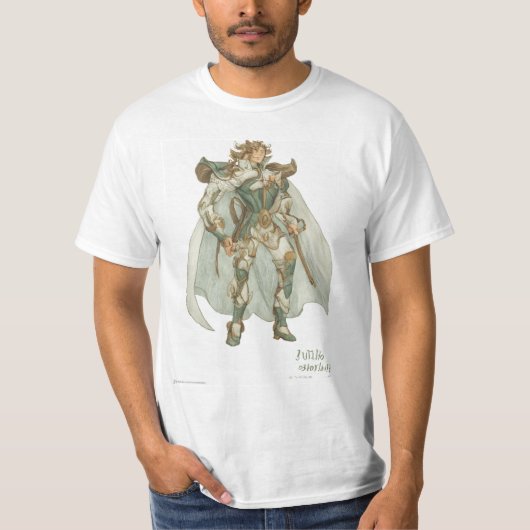 Camiseta Aioria Leão cavaleiros do zodíaco Tシャツ (正面)