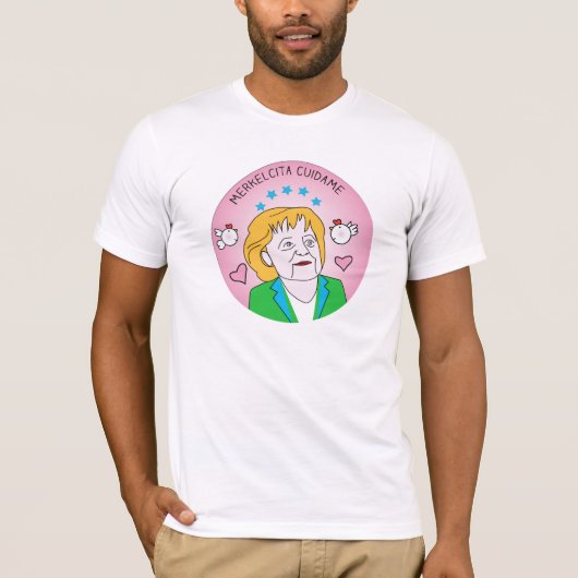 Camiseta Angela Merkel Merkelcita Plis Tシャツ (正面)