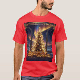 Camiseta arvore de natal de ouro tシャツ