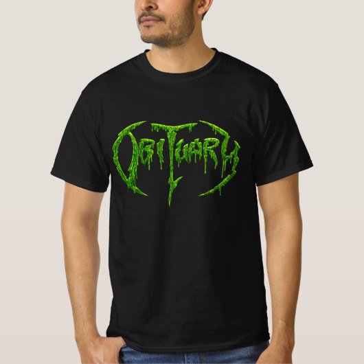 Camiseta banda Obituary estampa verde Tシャツ (正面)