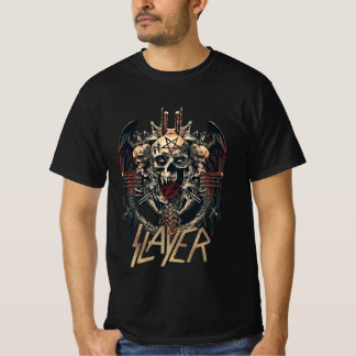 Camiseta banda Slayer estampa caveira Tシャツ
