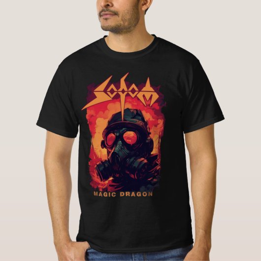 Camiseta banda Sodom Magic Dragon  Tシャツ (正面)