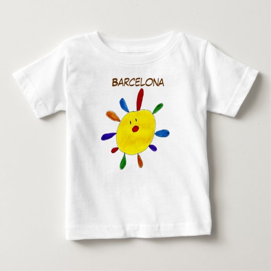 Camiseta Barcelona. ベビーTシャツ (正面)