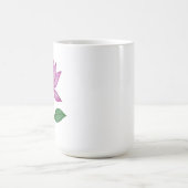 Camiseta básia mujer, con flor rosada コーヒーマグカップ (中央)