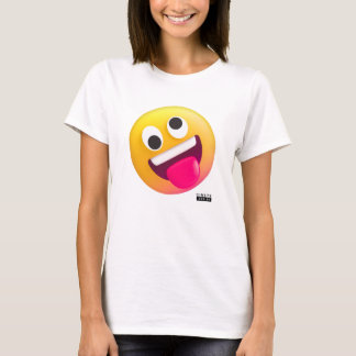Camiseta básica feminina de emoji maluquinho tシャツ