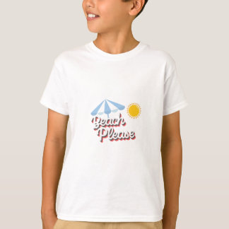 Camiseta básica para niños Beach please Tシャツ