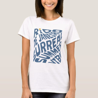 Camiseta Básica Rio de Janeiro Surreal Summer Vibe Tシャツ