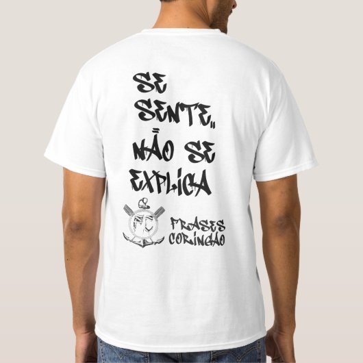 Camiseta Basica Se sente Não se explica Tシャツ (裏面)