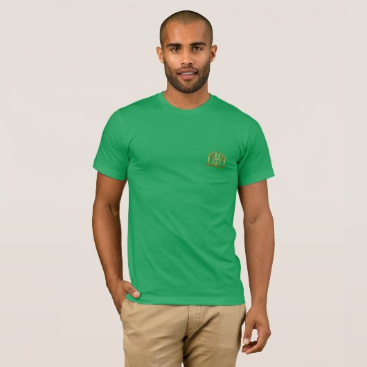 CAMISETA BÁSICA VERDE ELEGANTE Tシャツ (正面フル)