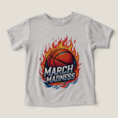 Camiseta  Basketball en Llamas March Madness (デザイン正面)