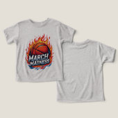 Camiseta  Basketball en Llamas March Madness (デザイン正面&裏面)