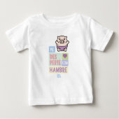 Camiseta Bebé│Me desperté con hambre ベビーTシャツ (正面)