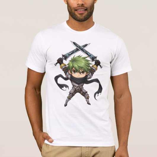 Camiseta Bella+Canvas A Lenda das Lâminas Duplas Tシャツ (正面)