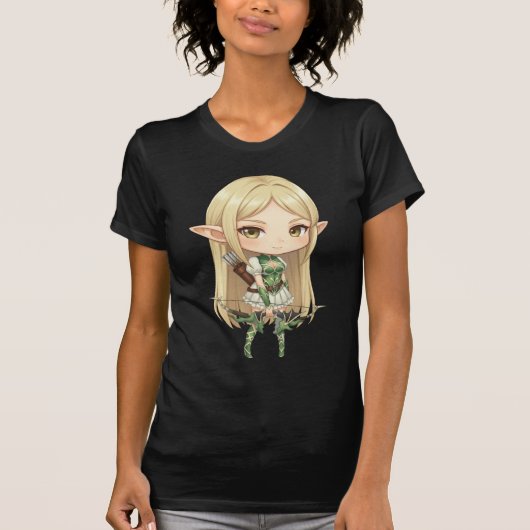 Camiseta Bella+Canvas Atirador Chibi [F] Tシャツ (正面)