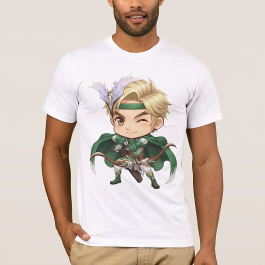 Camiseta Bella+Canvas Atirador Chibi [M] Tシャツ (正面)